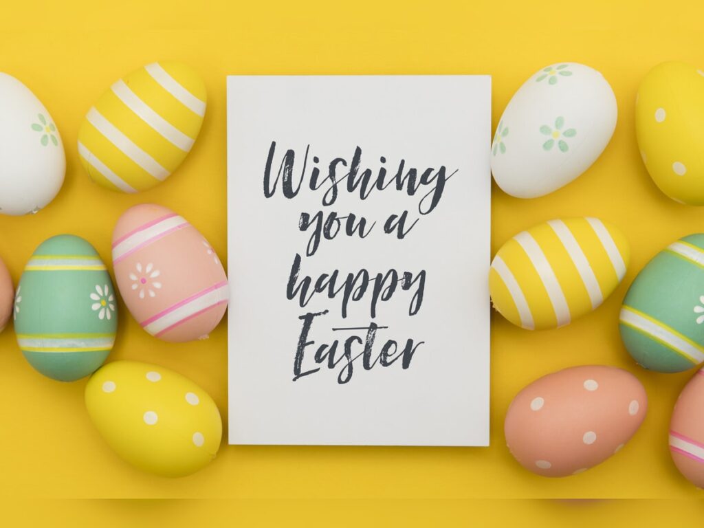 Easter Background - Yellow Background Easter Wallpaper 