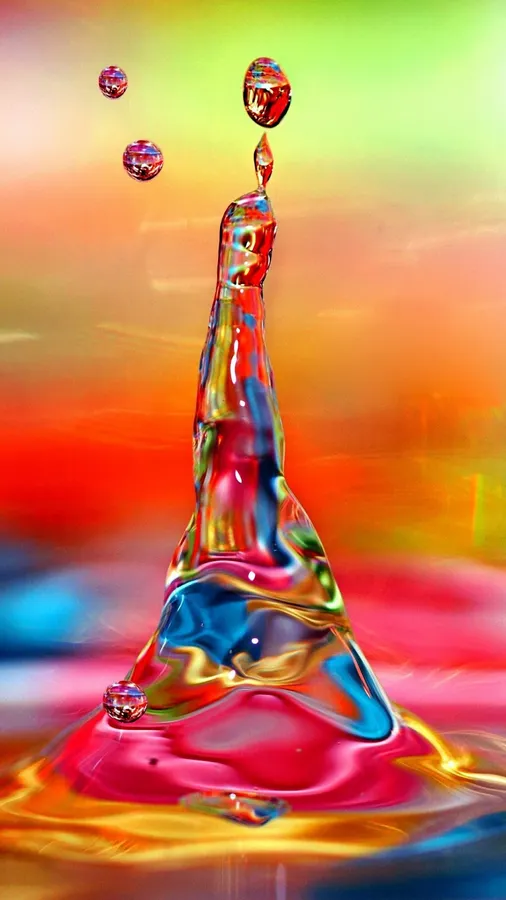 Wonderful Wallpaper - Colourful Water Drop image