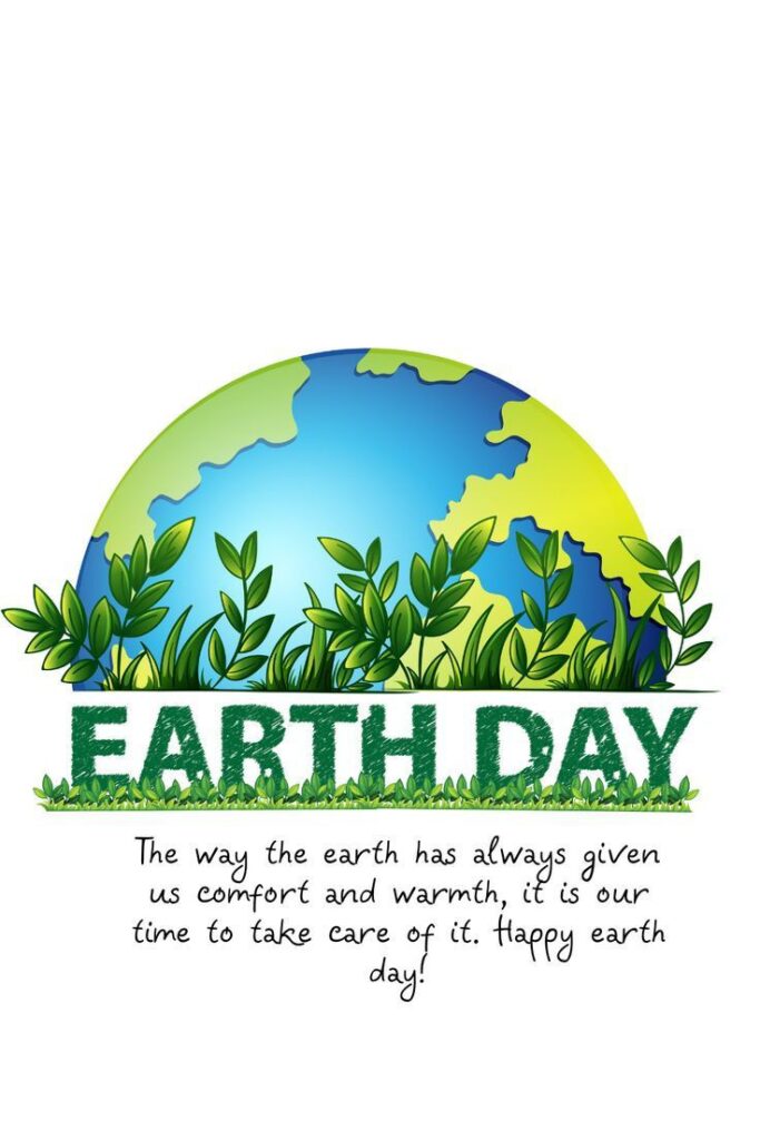 Poster on World Earth Day - World Earth Day Quote 