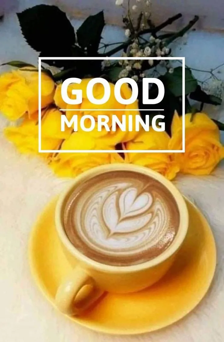 Good Morning Flowers - Coffee - yellow flower - yellow cup