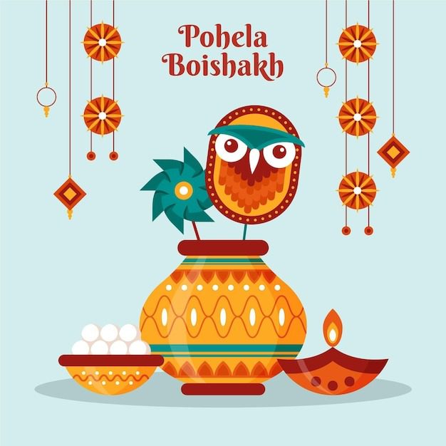 Baisakhi Festival - West Bengal Pohila Boishakh wishes images 