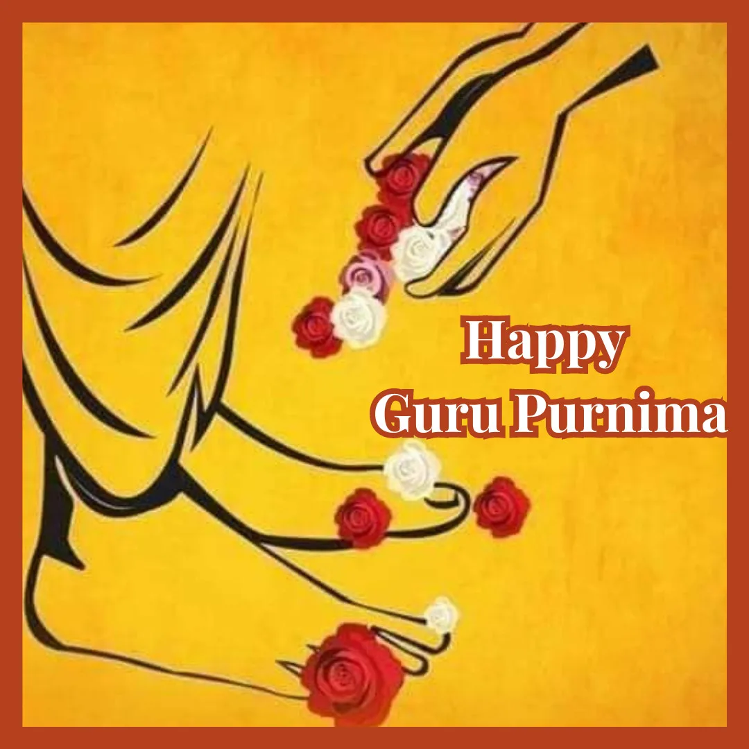 Happy Guru Purnima/Guru Charan Pujan Image