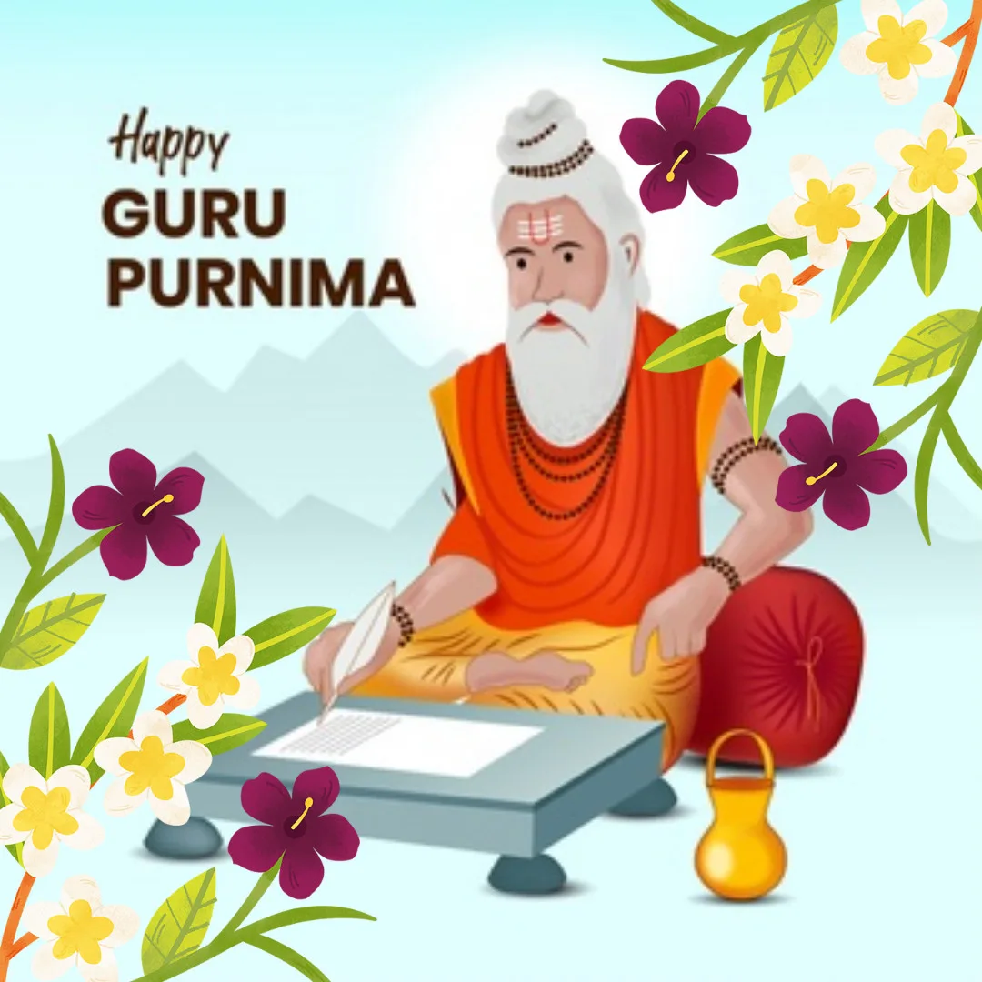 Happy Guru Purnima/Image of rishi 