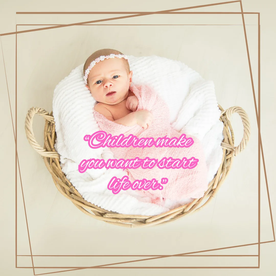 Beautiful Baby Images With Quotes/Baby in the basket image