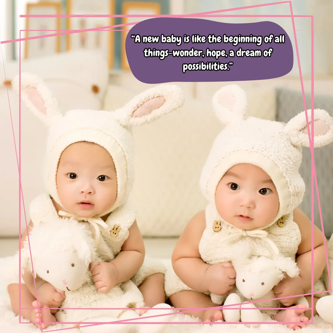 Beautiful Baby Images With Quotes/Twin Baby Image