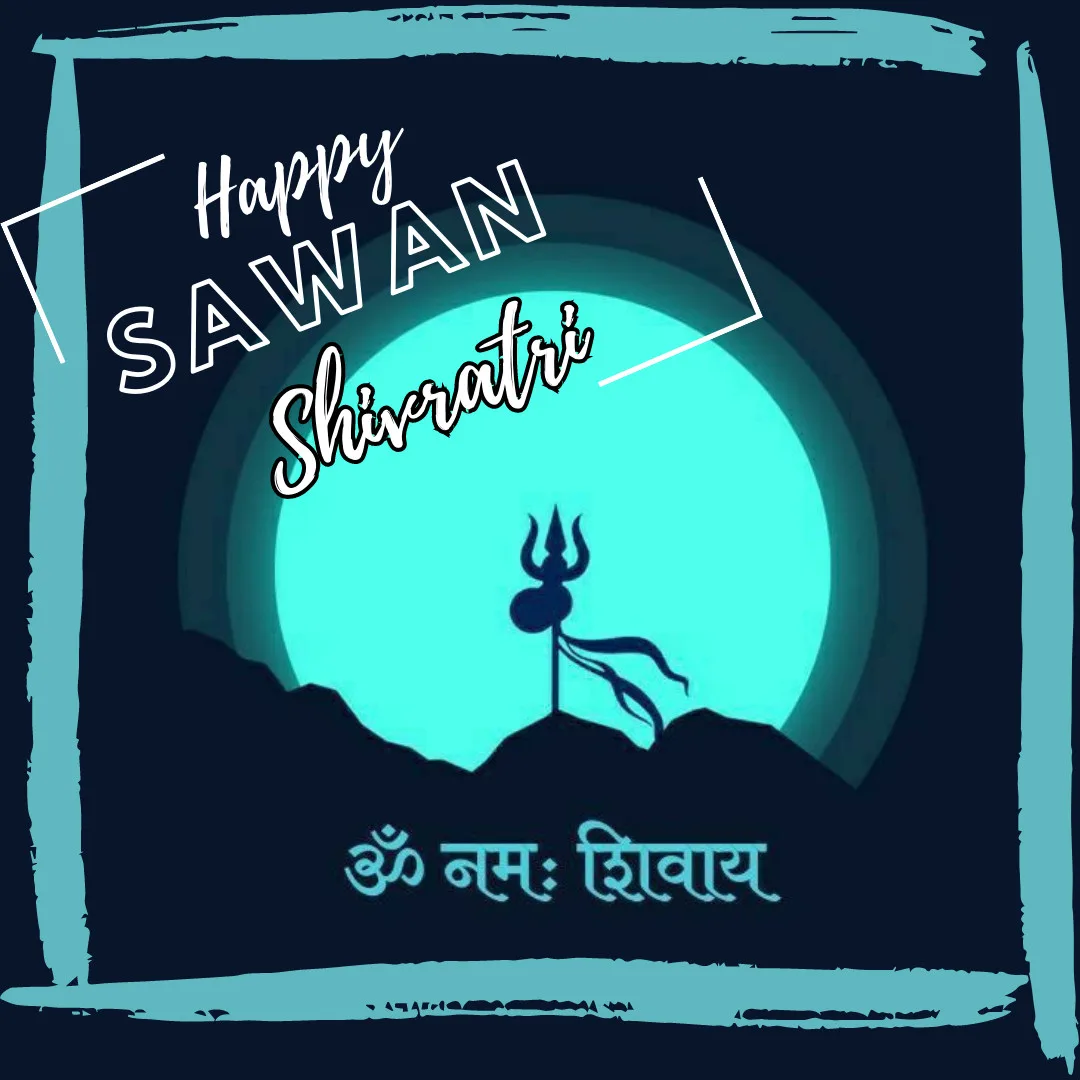 Happy Sawan Shivratri Wishes/ Om Namah Shivaya Image