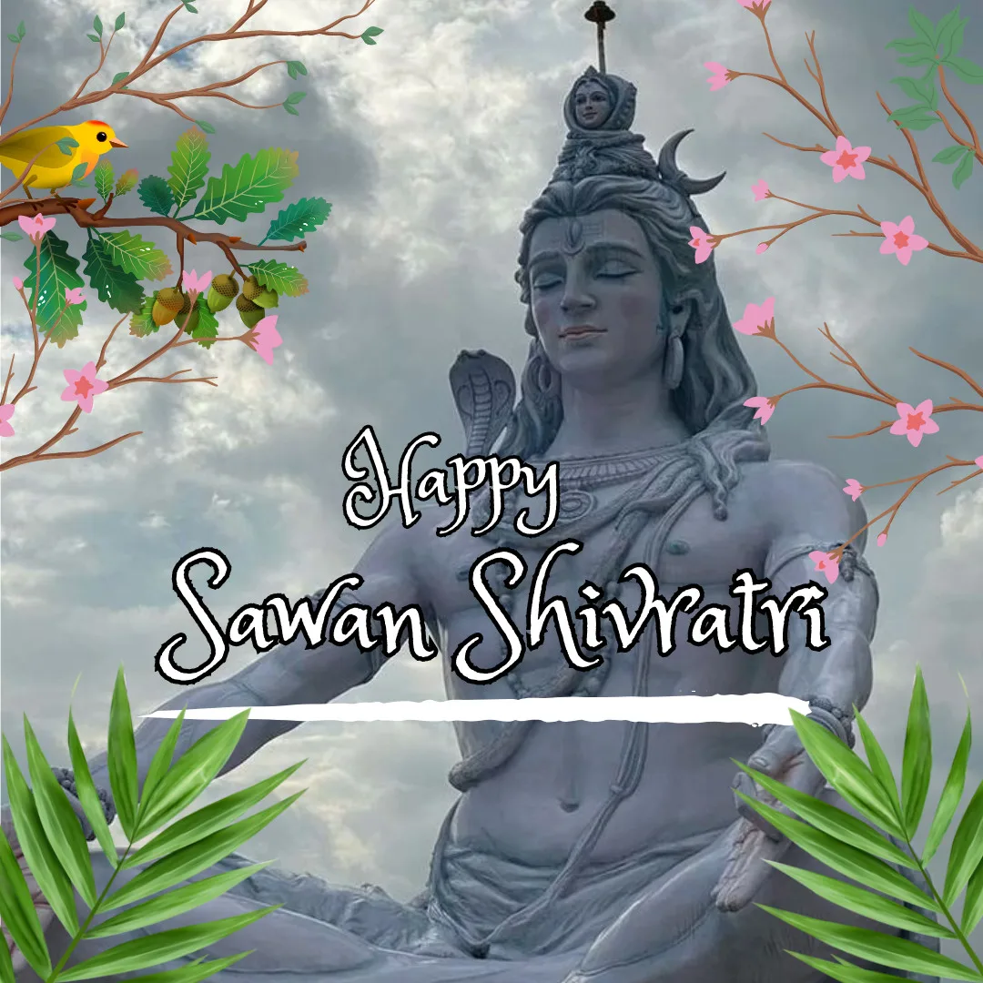Happy Sawan Shivratri Wishes/ Lord Siva Image 
