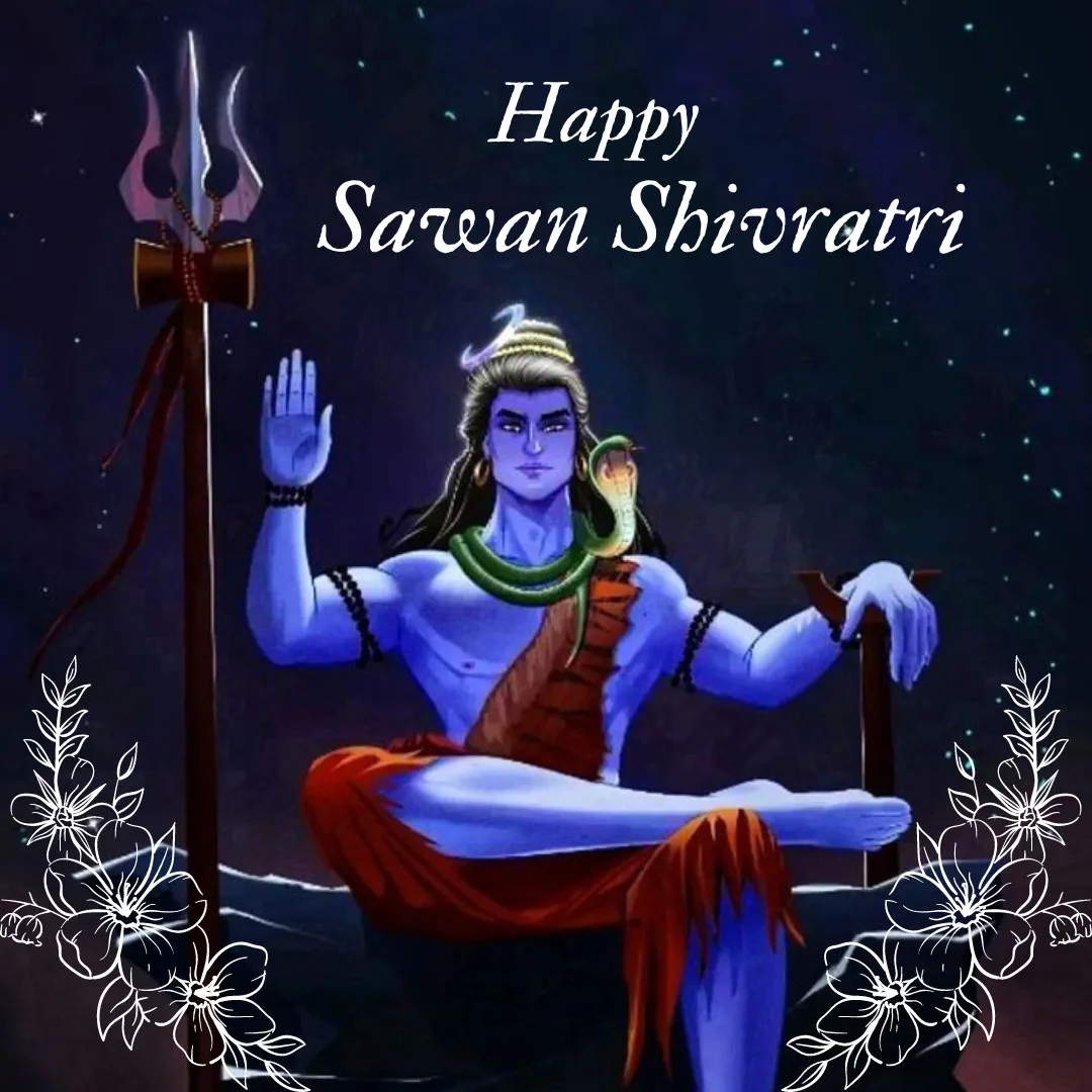 Happy Sawan Shivratri Wishes/ Happy Sawan Shivratri Wallpaper 