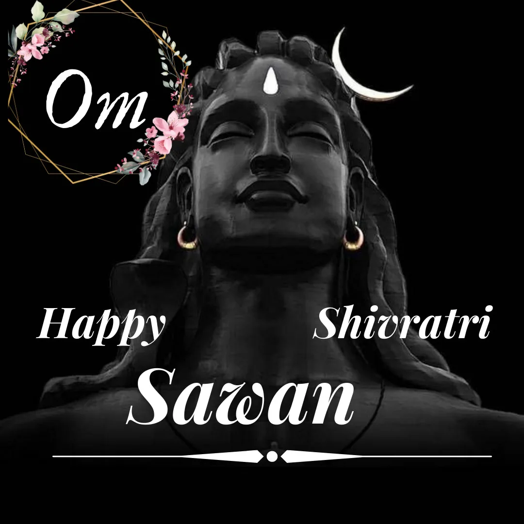 Happy Sawan Shivratri Wishes/ Adiyogi Shiv Sakti image