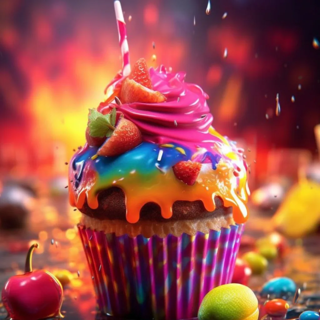 Dream Cake / Colourful Frosting Cupcake Image