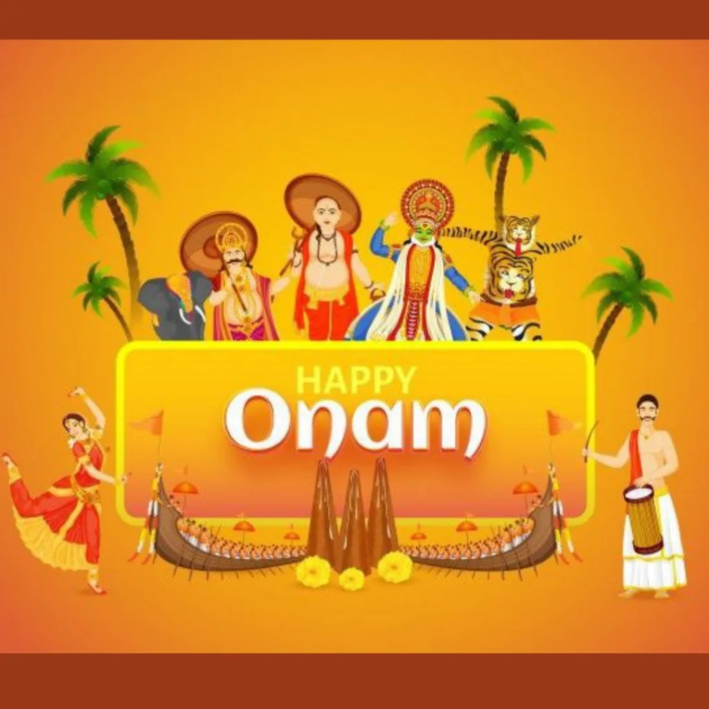 Happy Onam Festival Wishes / image of Onam Festival of Kerala 