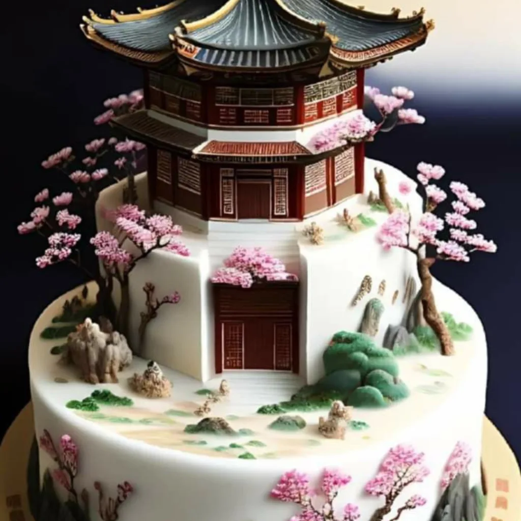 Dream Cake / white Chocolate Cake in Japanese  design