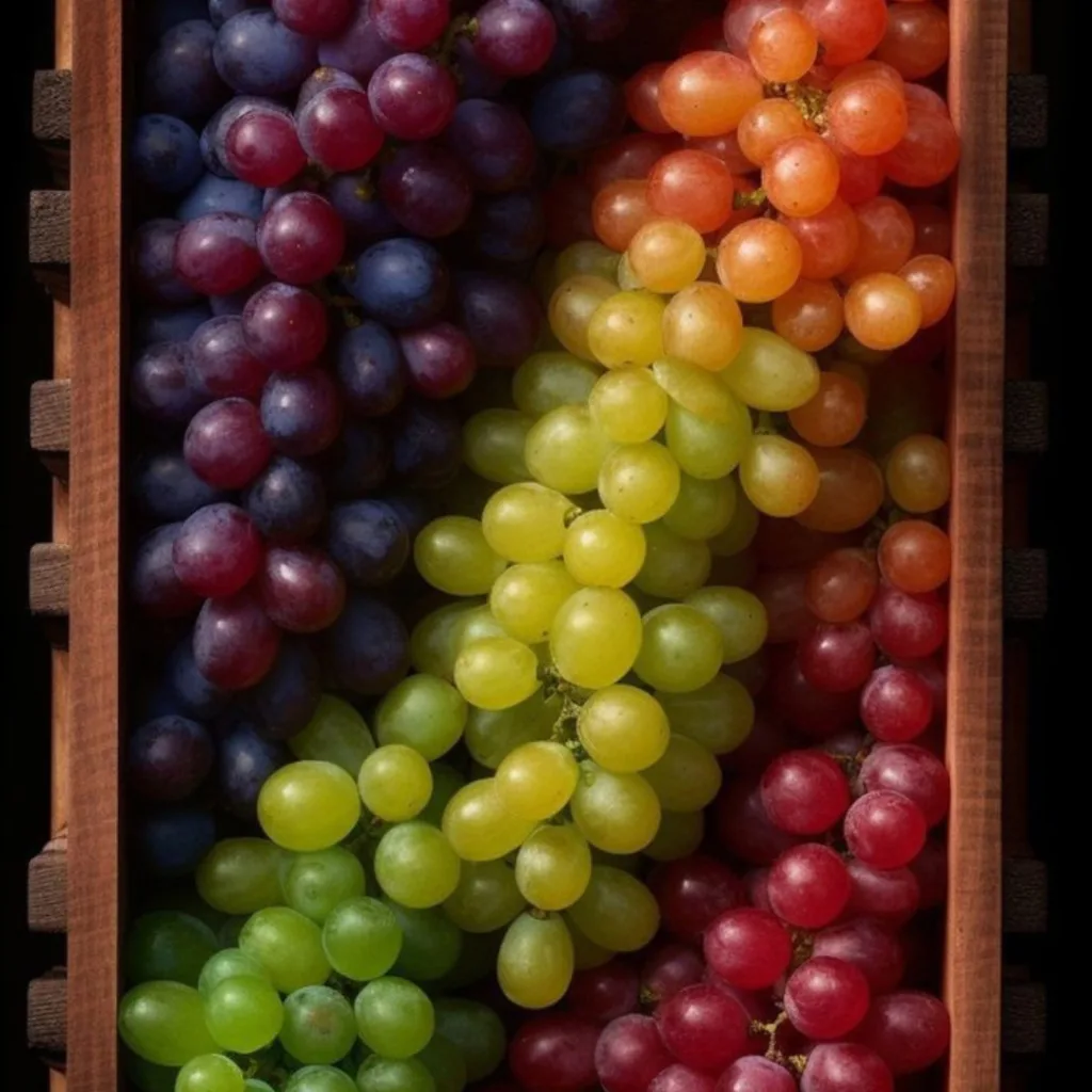 Fruit Wallpaper 4k /Colourful Grapes in the Basket 