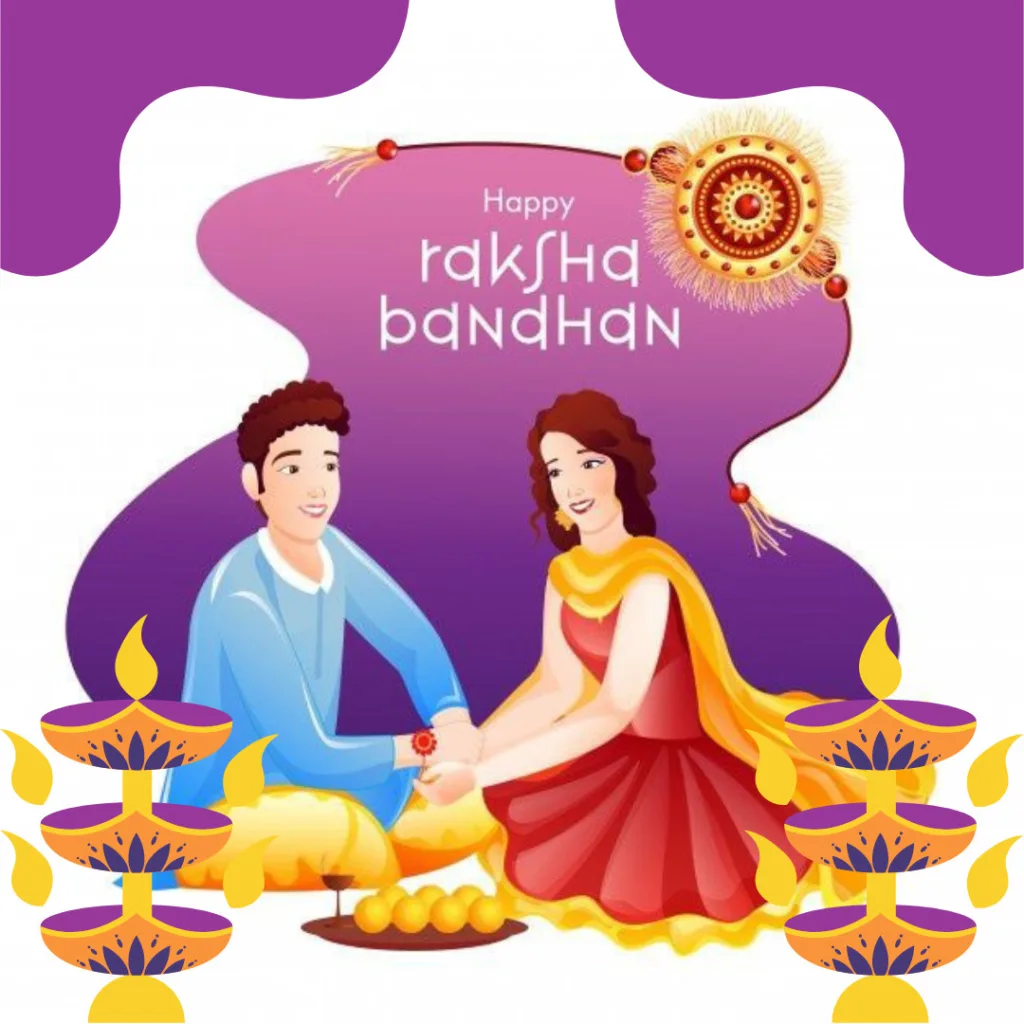 Happy Raksha Bandhan Images /Image of Raksha Bandhan Wish 
