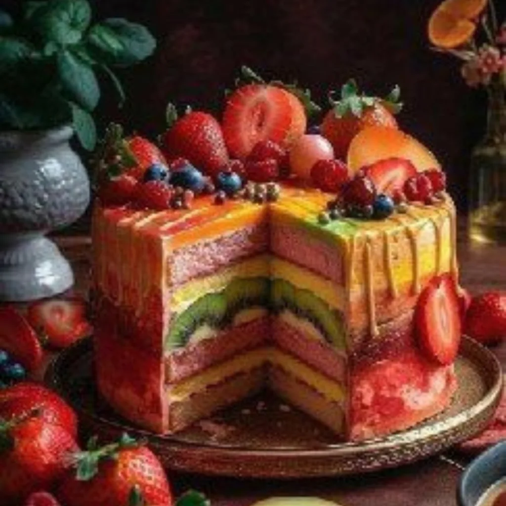 Dream Cake / Beautiful Fruit Cake 