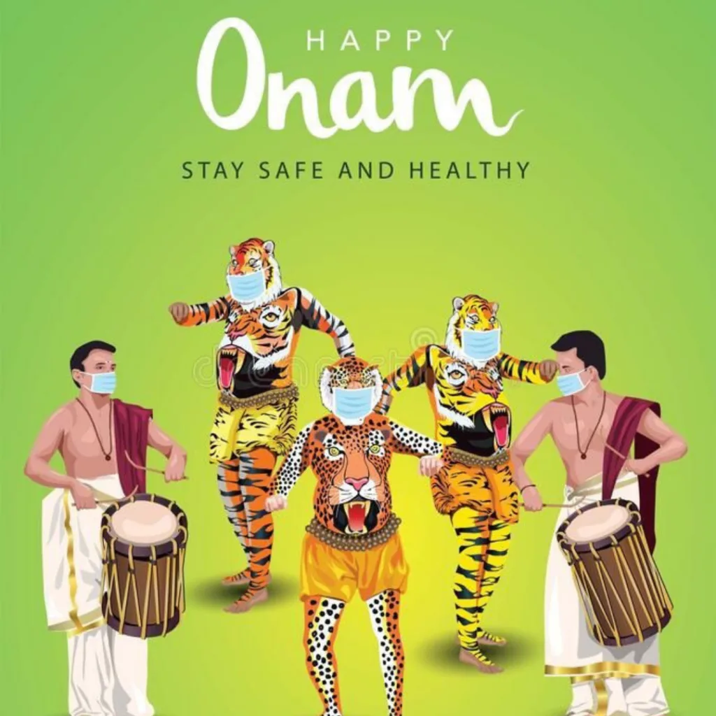Happy Onam Festival Wishes / image of people celebrating Onam festival 