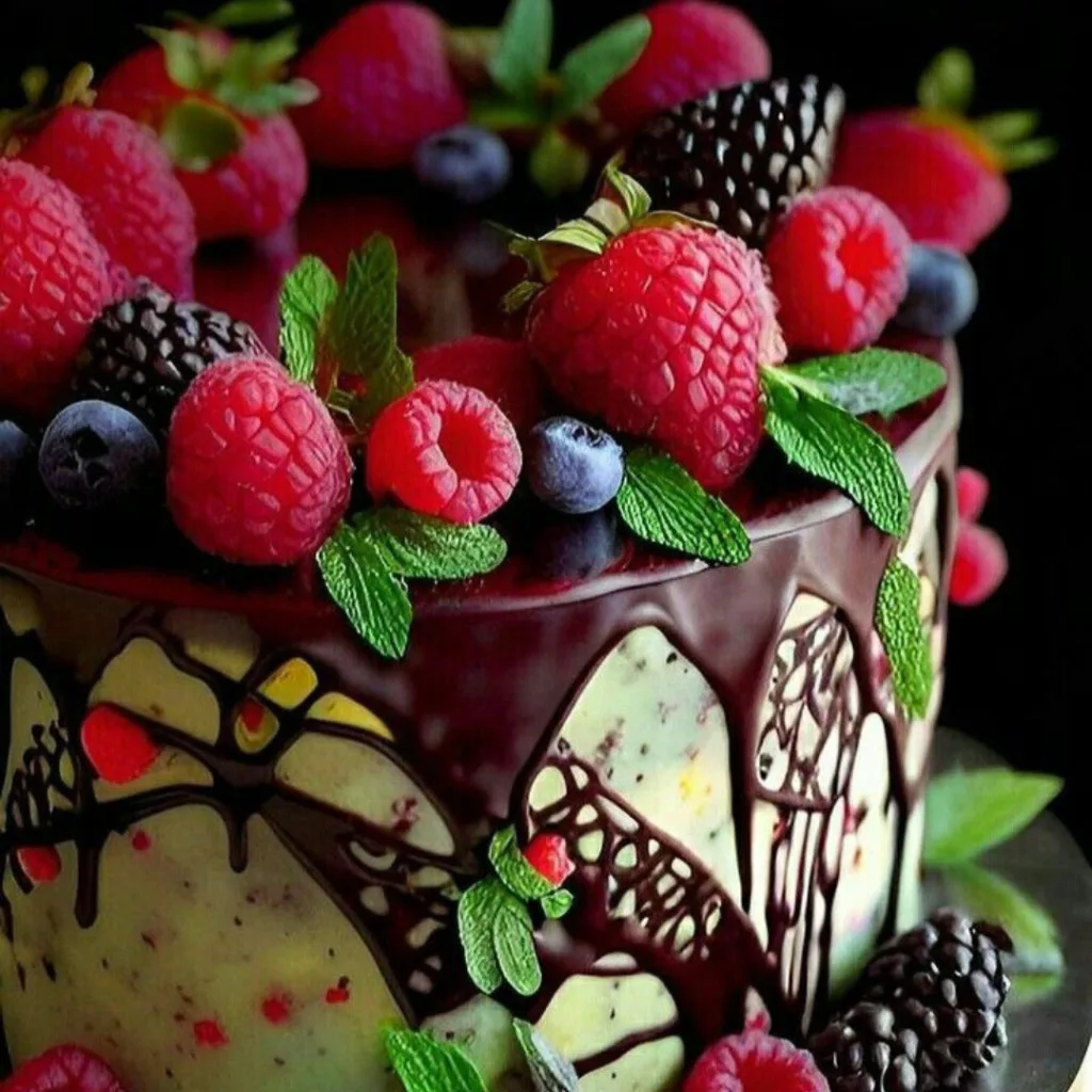 Dream Cake / Cake with Strawberry garnishing 