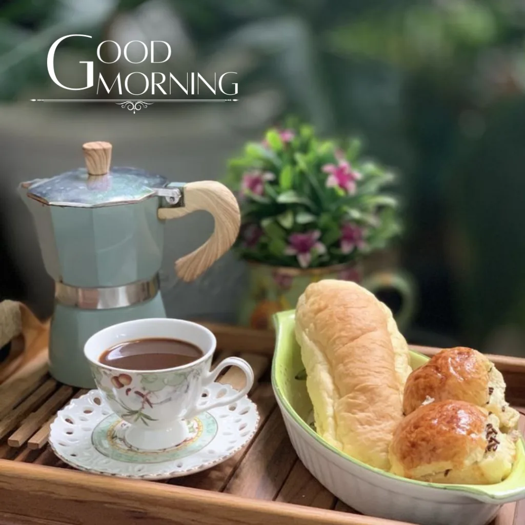 Good Morning Breakfast Image / good morning coffe with bun image