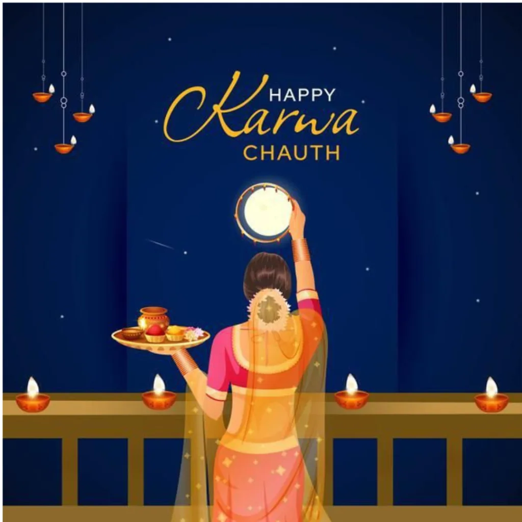 Happy Karwa Chauth / Beautiful karwa chauth poster