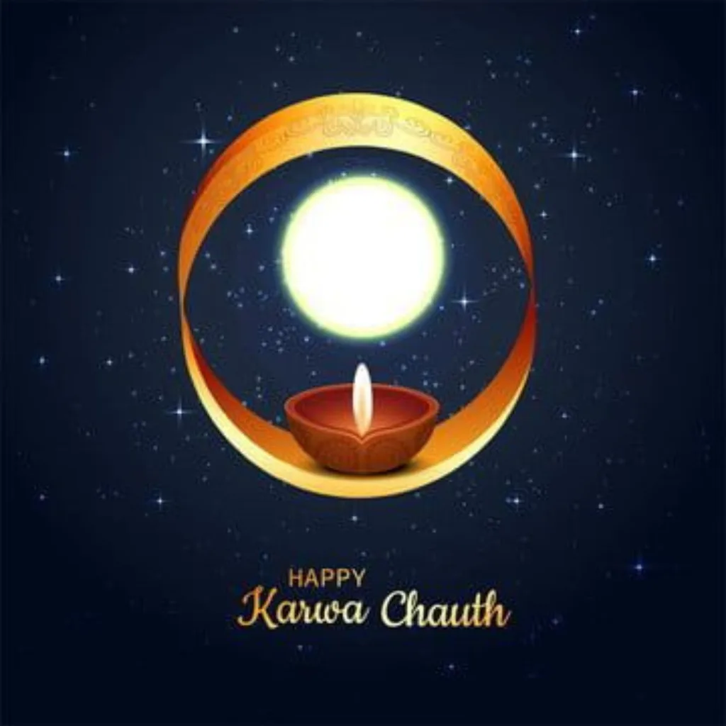 Happy Karwa Chauth / poster of karwa chauth festival