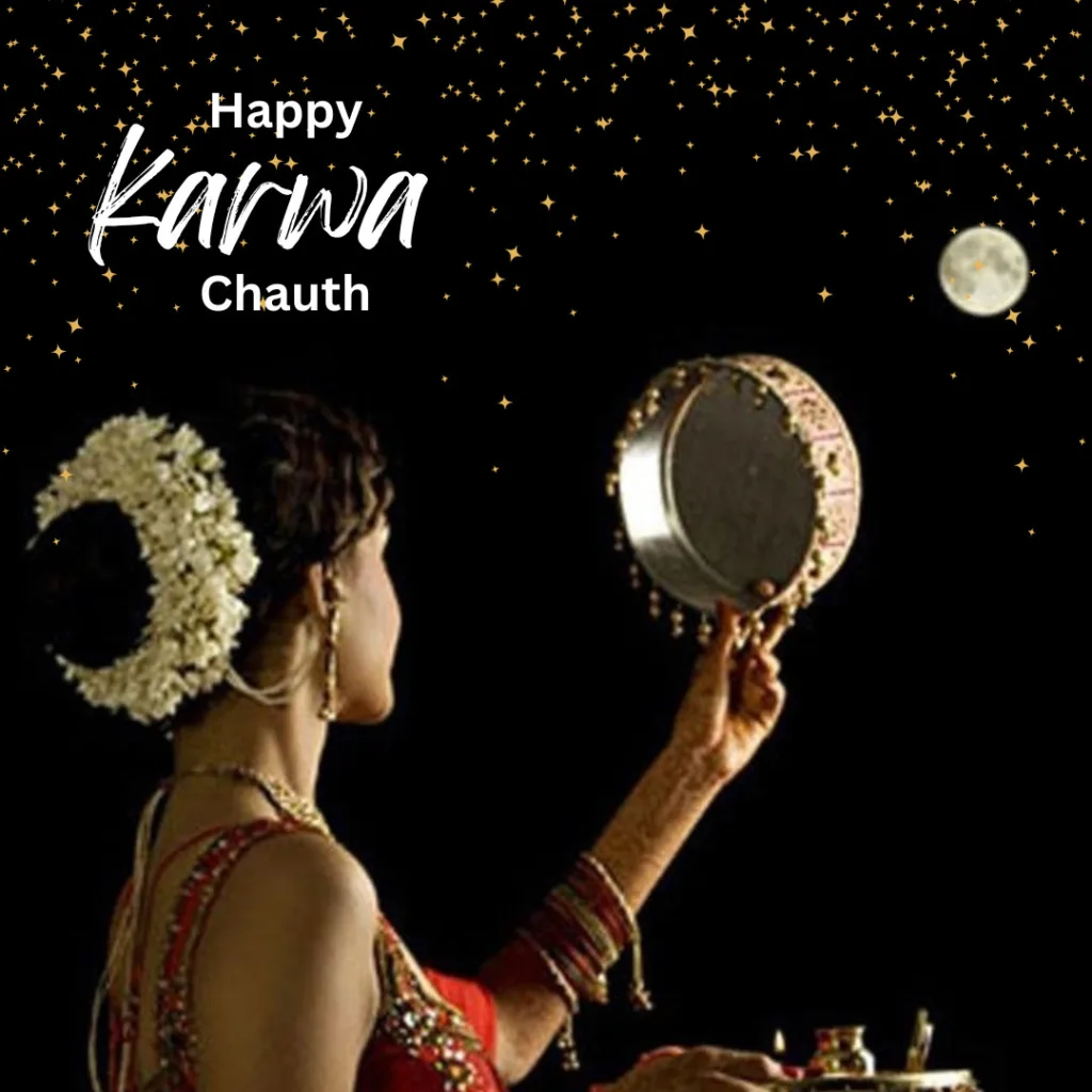Happy Karwa Chauth / image of karwa chauth puja