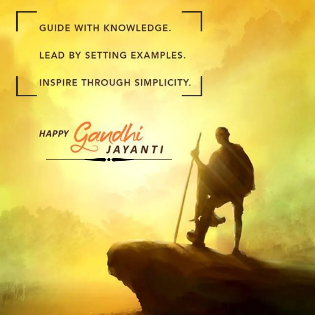 Happy Gandhi Jayanti Images / quote with gandhi jayanti image