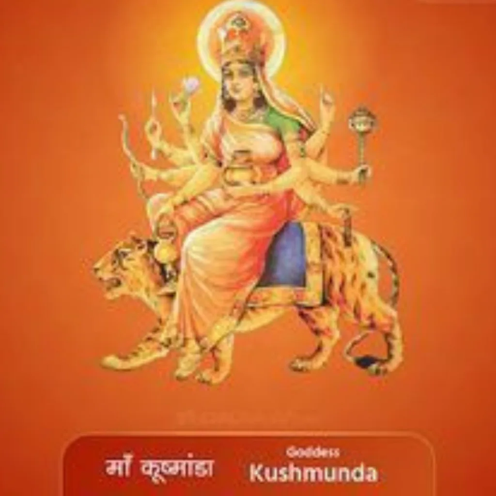 Happy Durga Puja Wishes /image of mata Kushmanda 