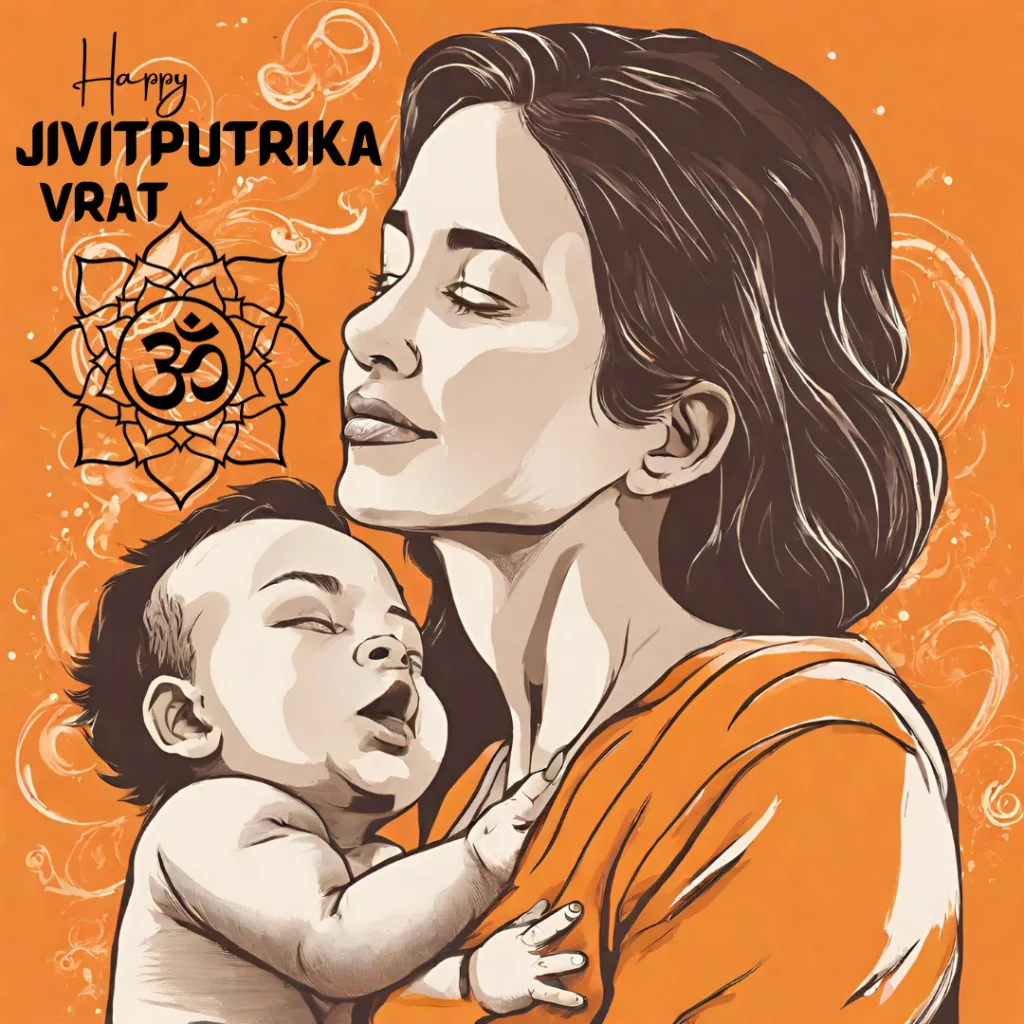 Jivitputrika Vrat 2023 / image of mother with baby