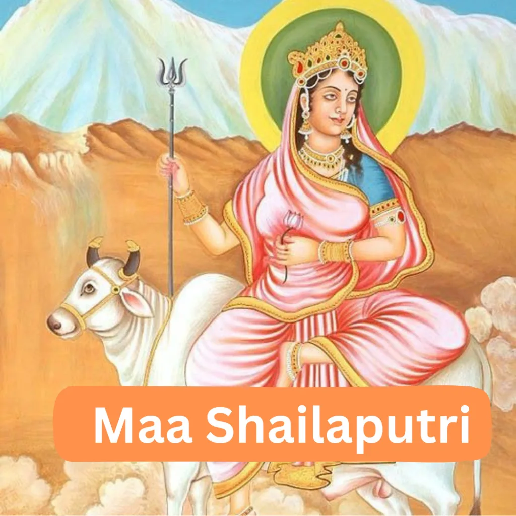 Happy Durga Puja Wishes/ image of maa Shailaputri 