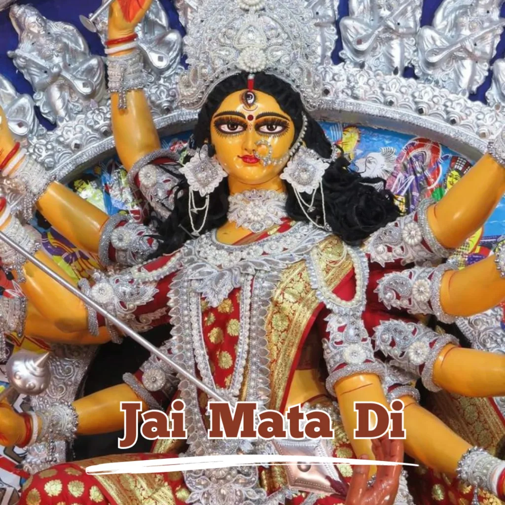 Happy Durga Puja Wishes/ Wallpaper of sherawali durga maa