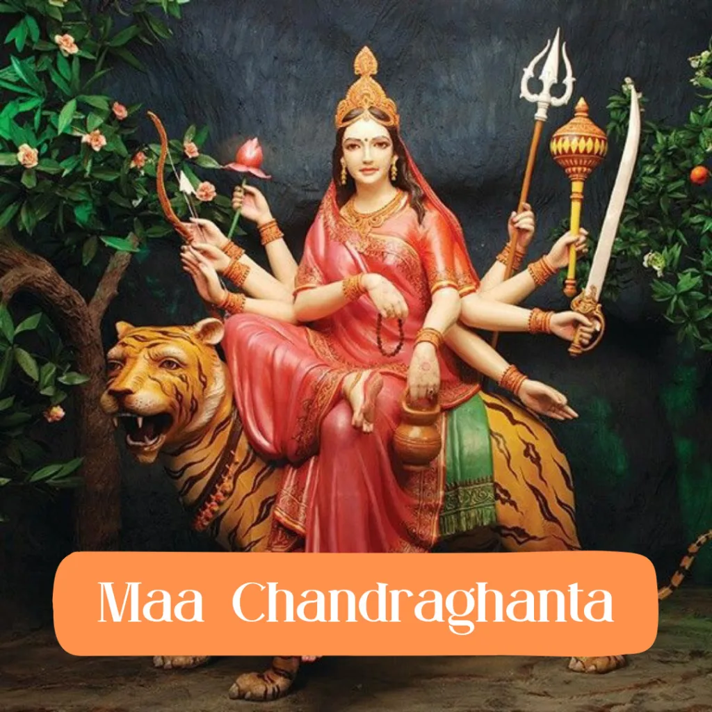 Happy Durga Puja Wishes/ Maa Chandraghanta image