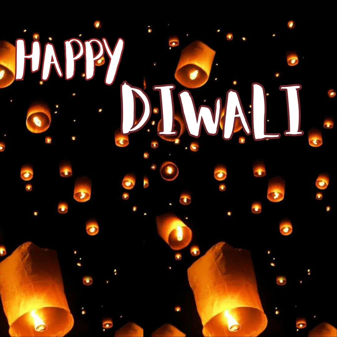 Shubh Deepawali Images / image fill with lantern on diwali