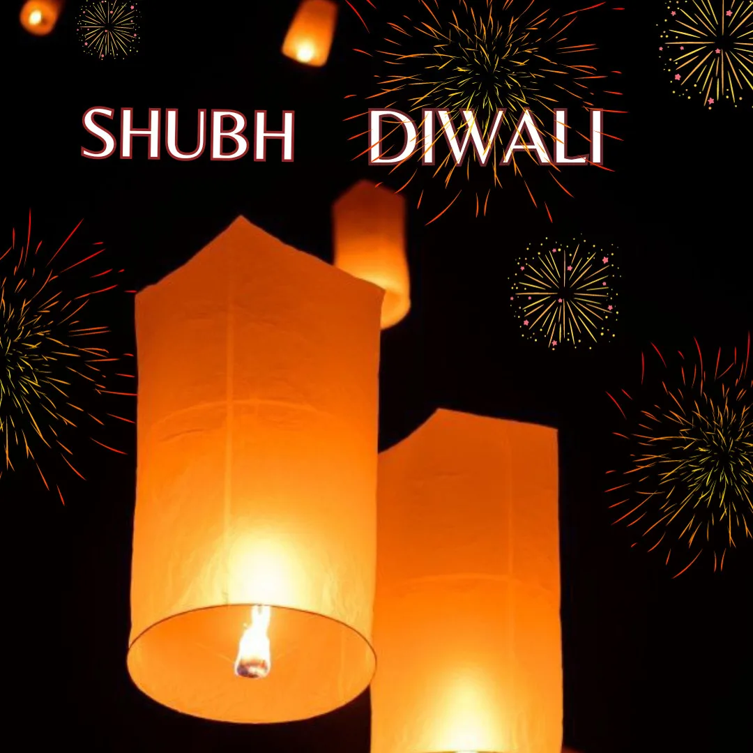 Shubh Deepawali Images / beautiful image of lantern on diwali