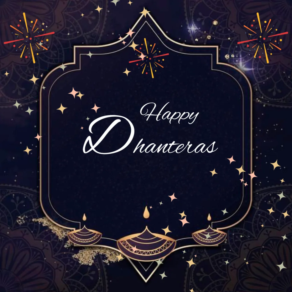 Happy Dhanteras Images/ Happy Dhanteras wallpaper with the image of fire Craker and stars