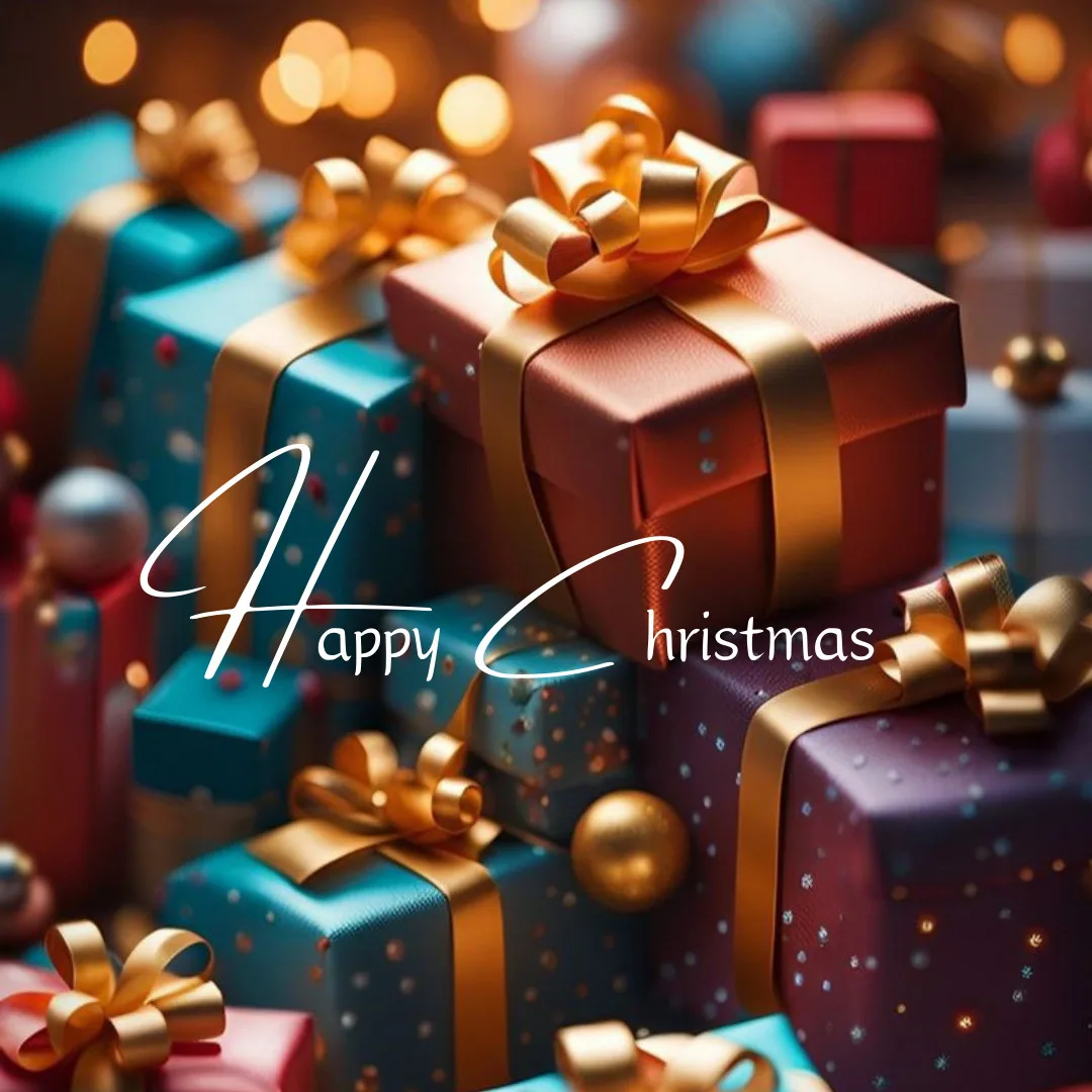 Happy Christmas Images 2023 /image of gifts on Christmas festival