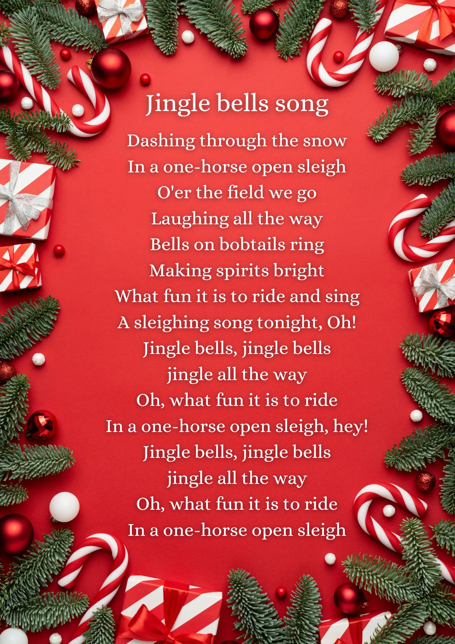 Happy Christmas Images 2023 /image of jingle bells song lyrics