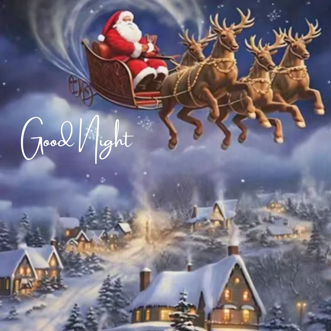 Happy Christmas Images 2023 / Good Night image on Christmas day 
