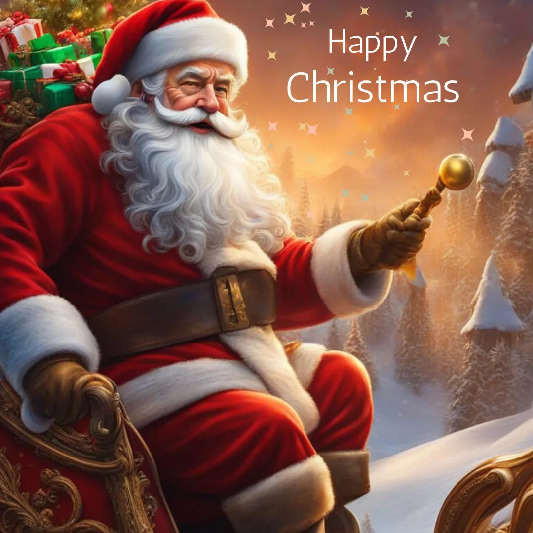 Happy Christmas Images 2023 / Santa Claus full  image on Christmas 