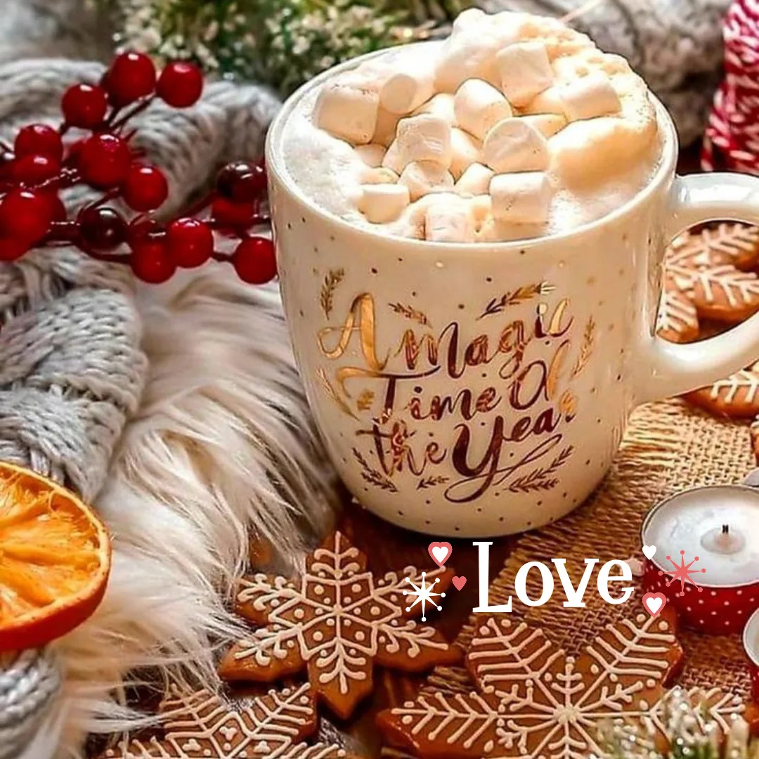 Happy Christmas Images 2023 / free image of hot chocolate with marshmallows